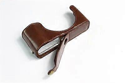 Digital Camera Pu Leather Case Bottom Opening Version Protective Half Body Cover Base For panasonic lx100II lx100m2