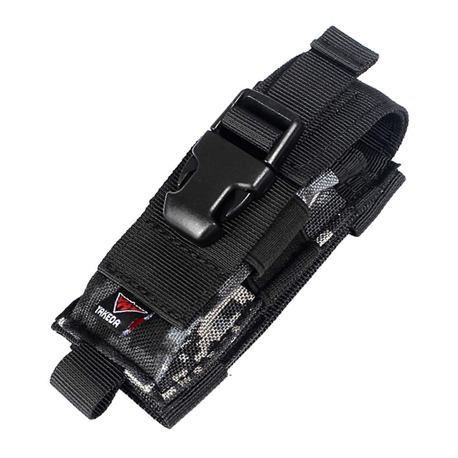 Kaesi Flashlight Holster Comfortable Nylon Flashlight Holder Compact Carrying Bag for Camping
