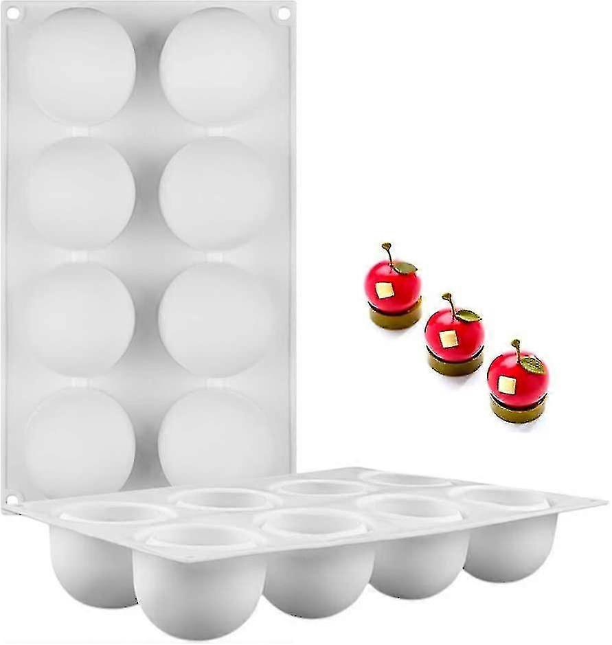 2 Pack 3d Sphere Silicone Mold Mousse Cake Baking