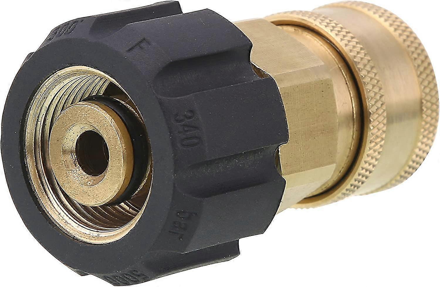 tool daily quick connect socket for pressure washer gun and hose, 3/8 inch socket to m22 14mm metric swivel, 5000 psi