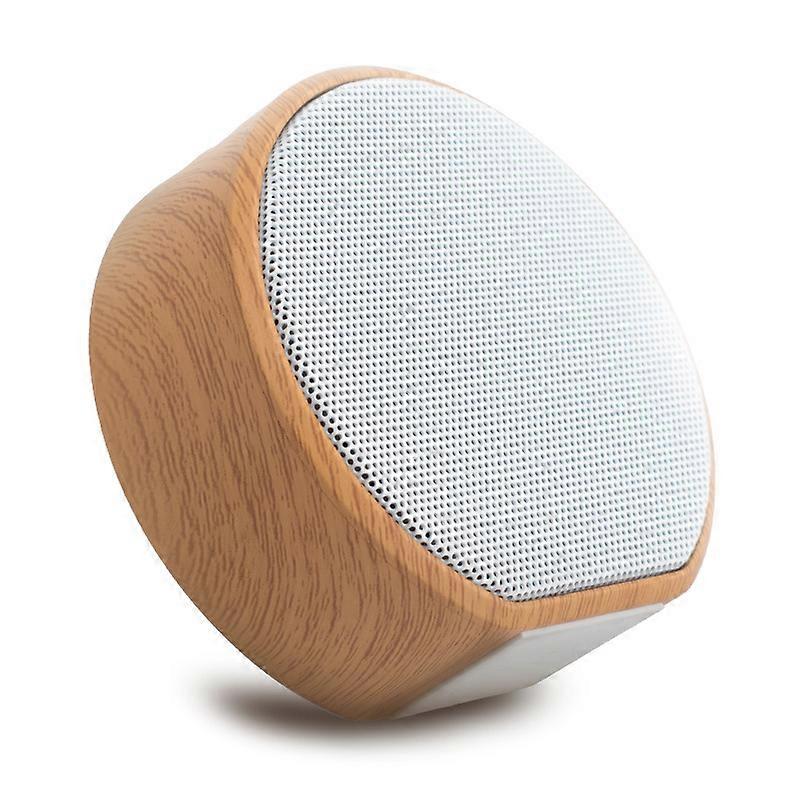 Wireless speaker type Bluetooth small speaker, wood grain white