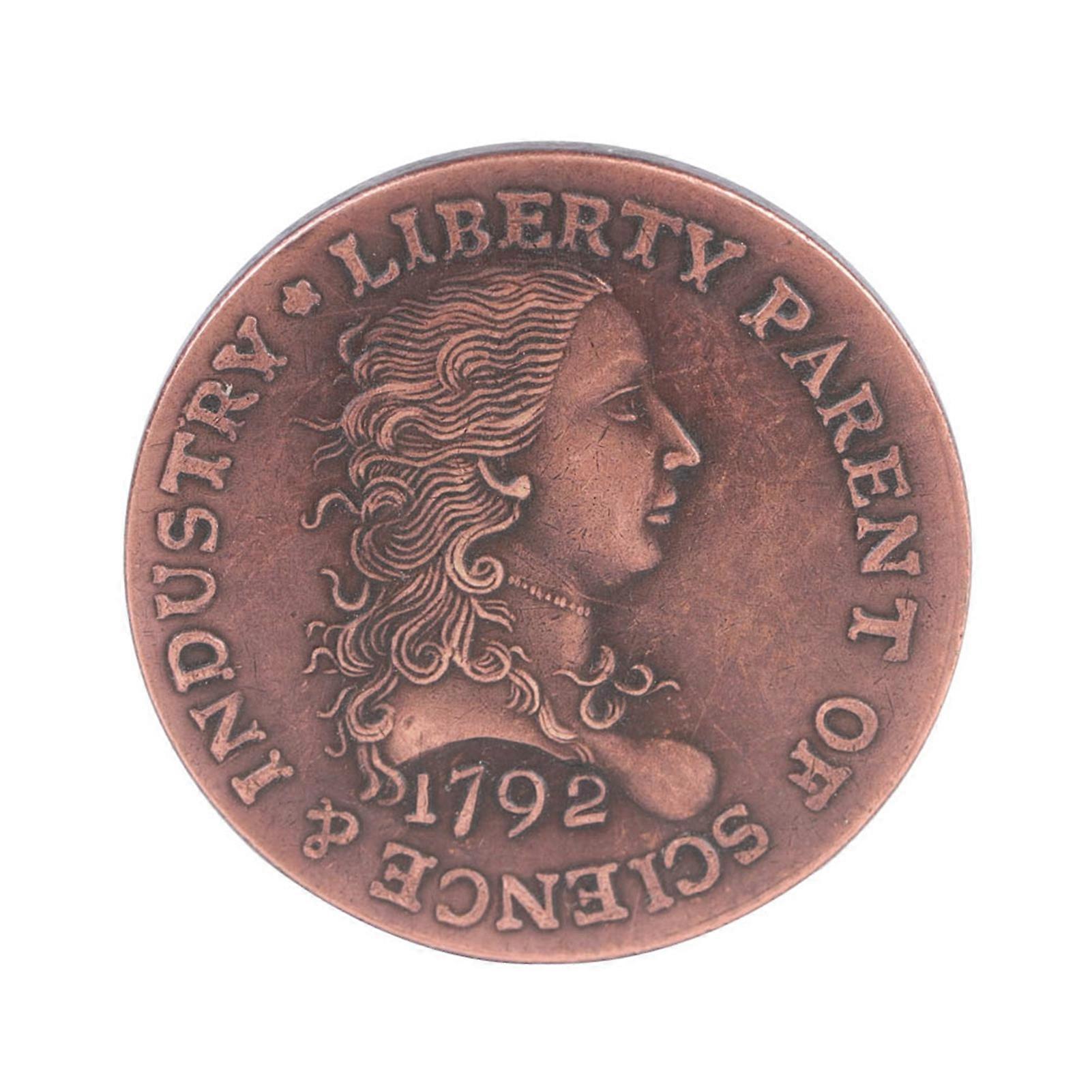 1792年 アメリカ合衆国 1セント 真鍮 ヴィンテージコレクションコイン 記念コイン