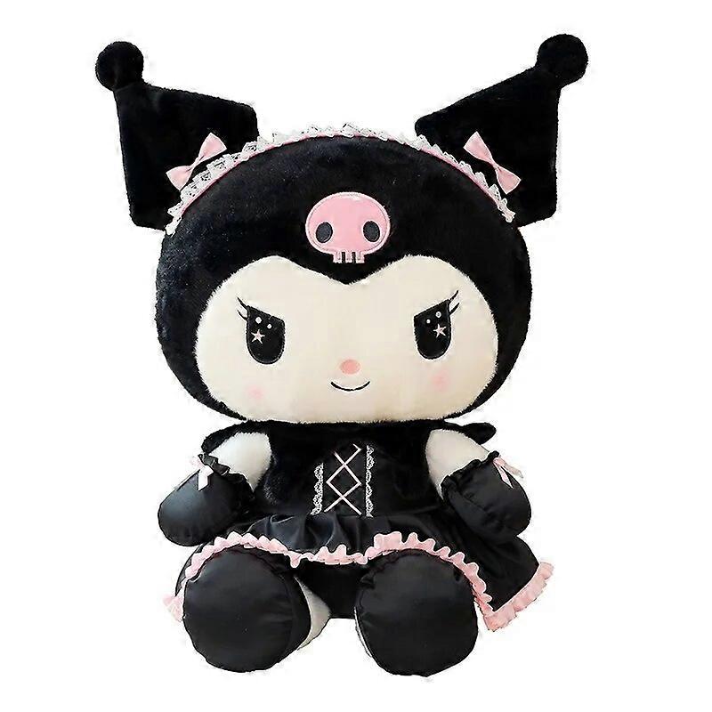 Hello Kitty Kuromi Peluche Negro De 16 Cm - Oficial Y Suave, Personaje Con Gorro De Bufón Y Calavera, Regalo Coleccionable Para Fans +4 Años