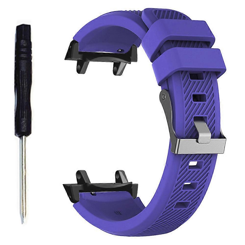For Huami Amazfit T-Rex 3 Replacement Strap Twill Texture Soft Silicone Watch Band with Connector, Screwdriver