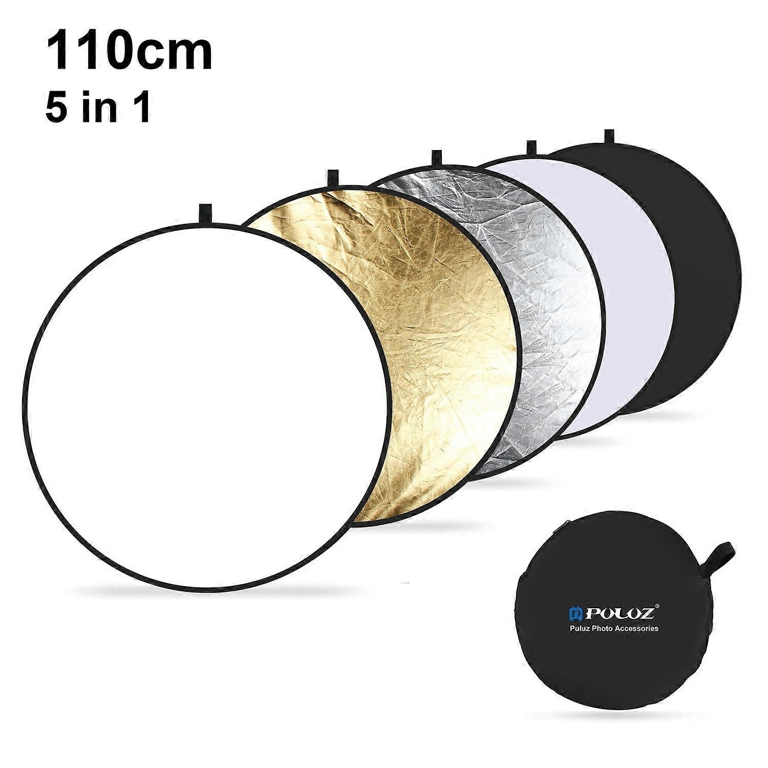 PULUZ 110cm 5 in 1 Photography Reflector Board Folding Photo Studio Reflector Disc