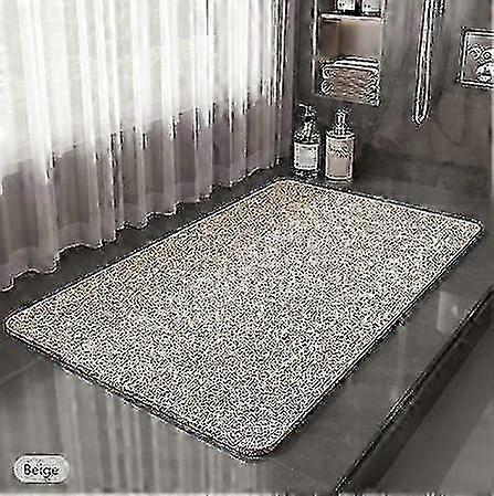 unbrand Tapis de douche pour douche intérieure tapis de bain en luffa antidérapant anti-moisissure a