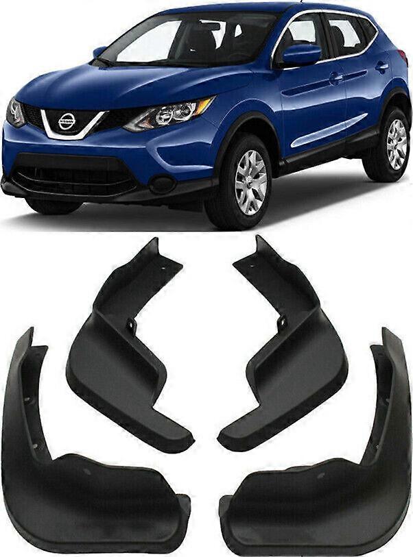 Front & Rear Splash Guard Mud Flaps For 2014-2021 Nissan Qashqai J11