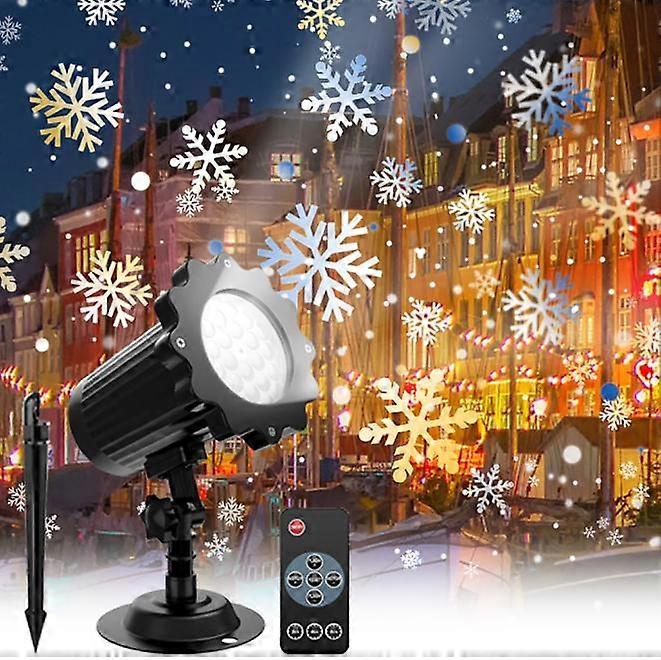 Christmas Projector Lights Outdoor, Dynamic Snowflake Projector LED Snowfall Lights
