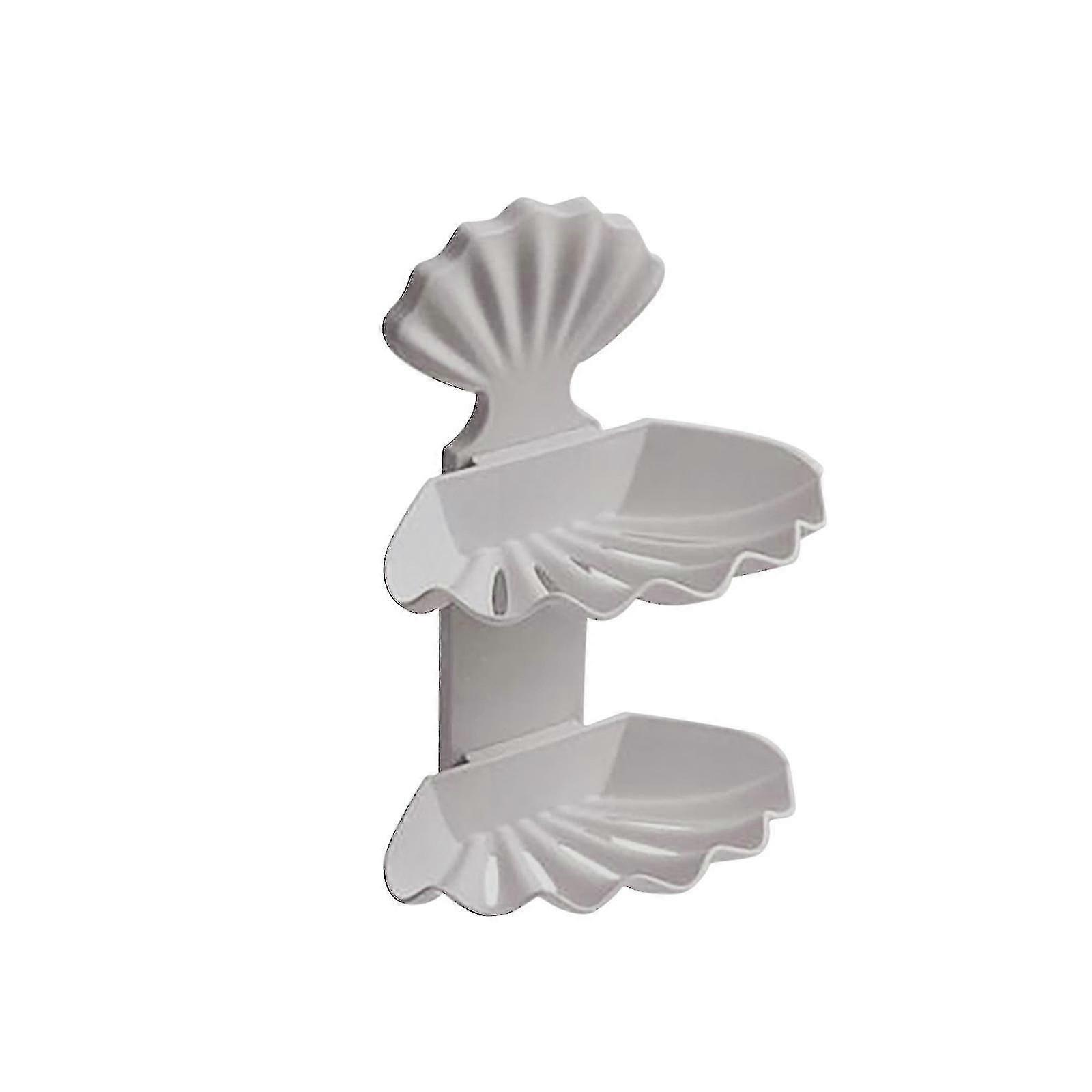 Perforated Shell Drains Soap Box Double Soap Holder Soap Box Storage Rack