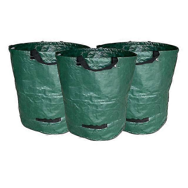 2pcs Müllsack Gewebtes Tuch Müll Leave Garden Abfall Bag Wiederverwendbare Faltbare Reinigung Heavy Duty Sammeln mit Griff Müll