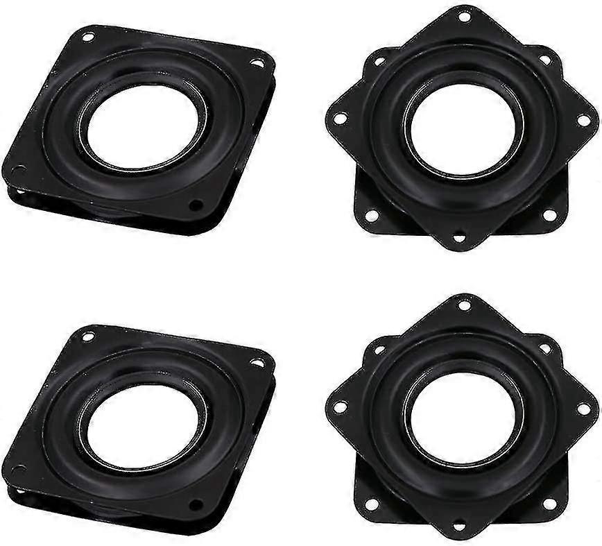4 Pcs Square Rotating Swivel Plate,lazy Susan Turntable Bearing With Steel Ball