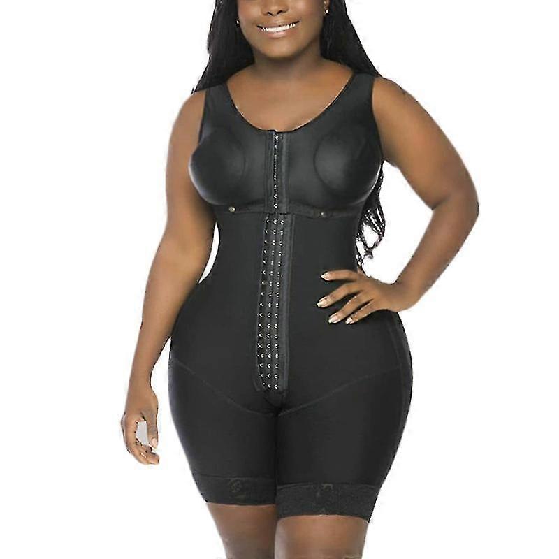 High Compression Full Body Shapewear With Hook And Eye Front Closure Shaper Adjustable Bra Slimming Bodysuit Fajas Colombianas