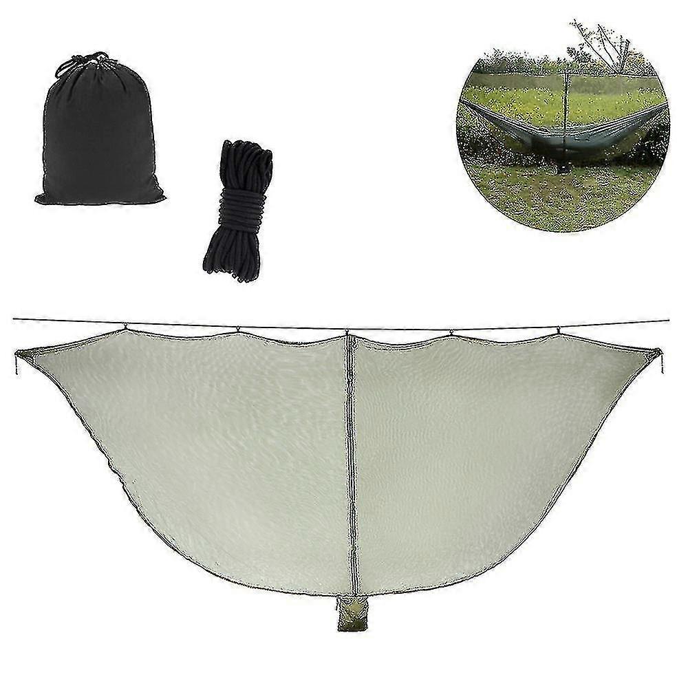 Hamaca Mosquitera Separada Cubierta de Mosquitos Mosquitera de Camping( Color: Verde Ejército )