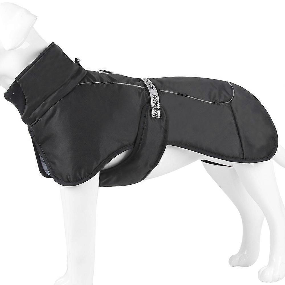 Pet Dog Warm Coat Reflective Windproof Puffer Quilted Vest Dog Clothes Jacket with Adjustable Harness Outdoor Apparel for Large Dogs Puppy