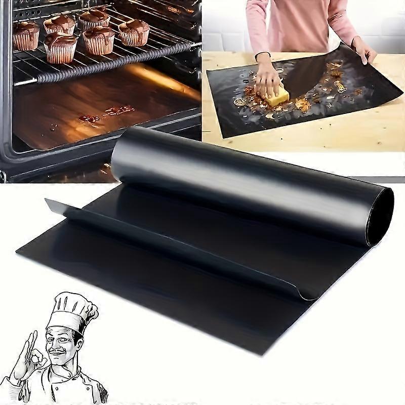 1pc, Oven Mat, Oven Liner For Bottom Of Oven, On-stick Reusable Oven Mat, Baking Mat, BBQ Mat, BBQ Accessories, Suitable For Electric Oven, Gas Stove,