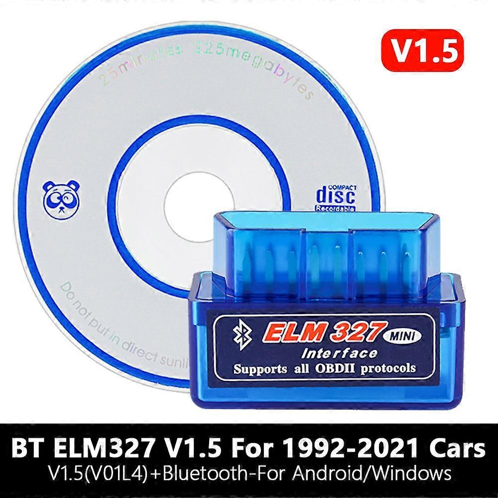 Bluetooth 5.1 ELM327 V2.1 Auto OBD2 Scanner Car Diagnostic Tool Code Reader Tool Super MINI ELM 327 V1.5 For Android