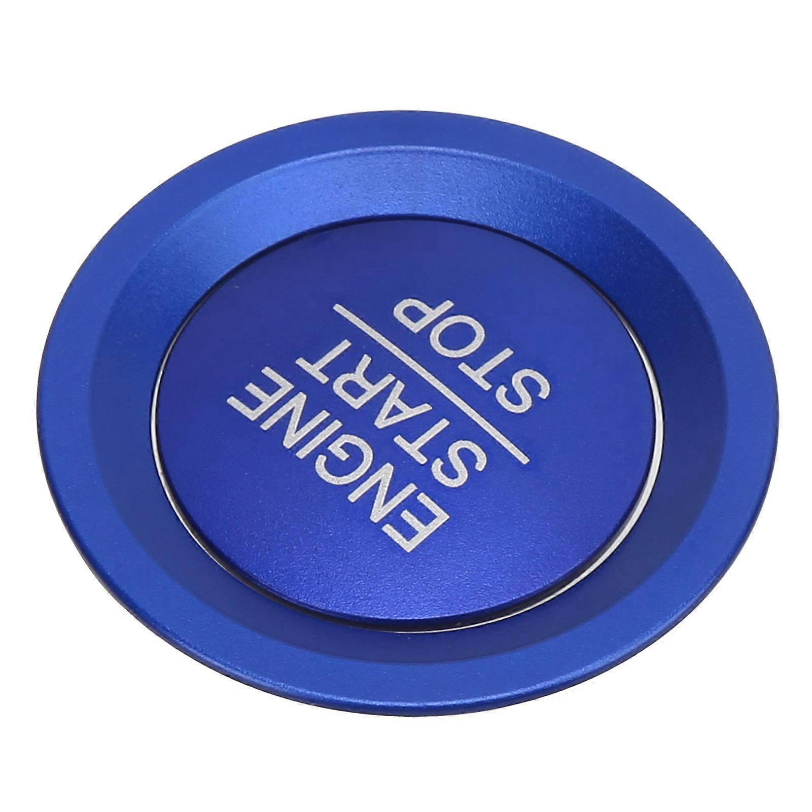 Engine Ignition Start Stop Button Cover Ring Replacement for 2021 Honda Fit New 4 Generation Blue