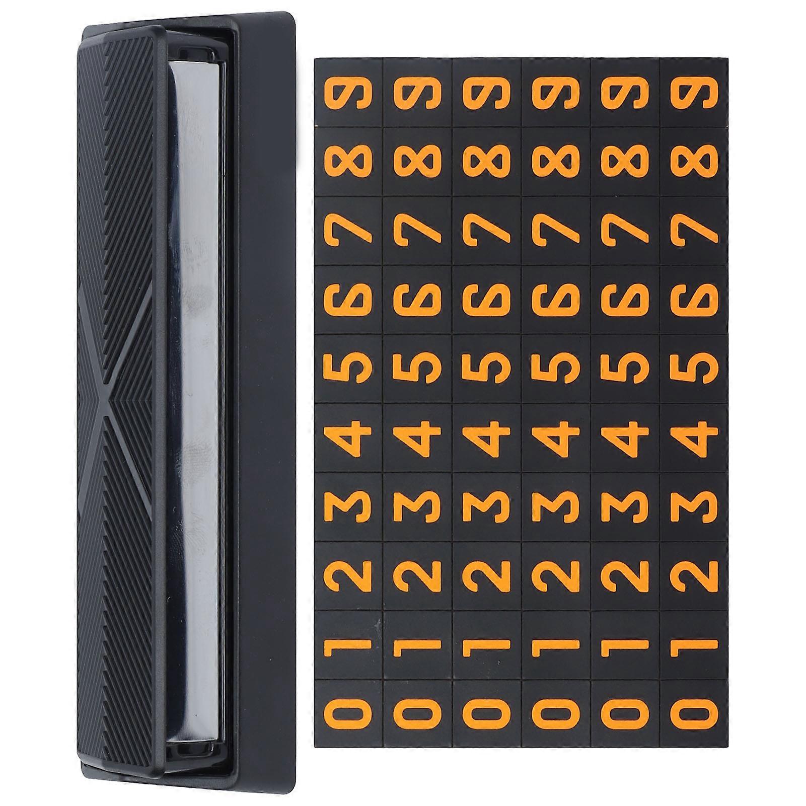 Temporary Parking Number Plate Card for Car - Black Concealed Phone Number Sign