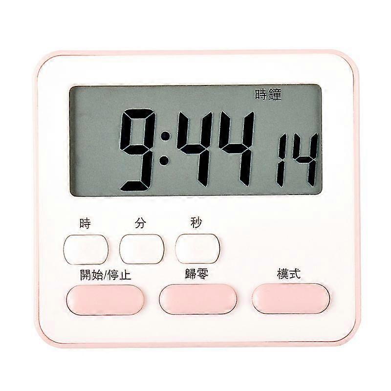 Digital kitchen chronograph upgrades large -scale display loud alert magnetic bracket 1 pink