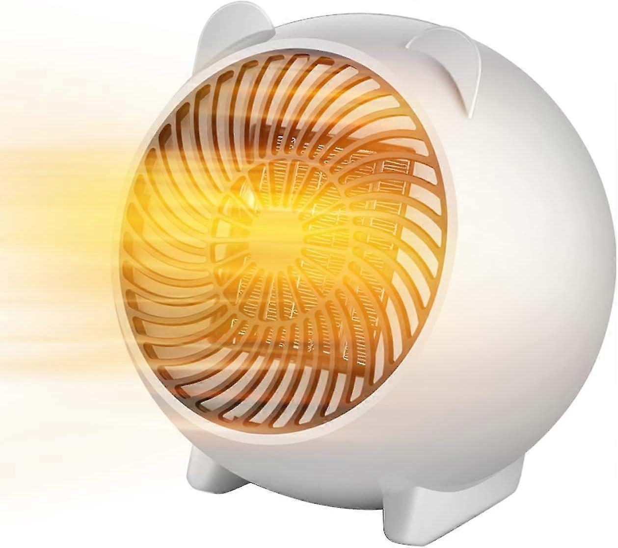 Portable 500w Ptc Plug In Heater With Constant Temperature Function, Fast Heating Compact Ceramic Heater With Overheat