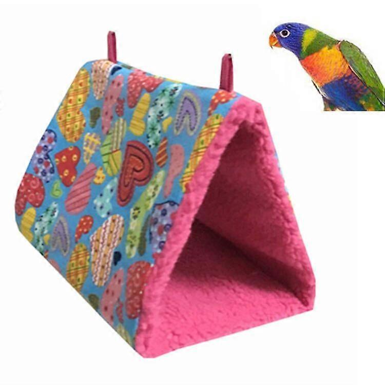 Bird Parrot Hammock Hanging Cave Cage Nest Bird Tent Plush Hammock