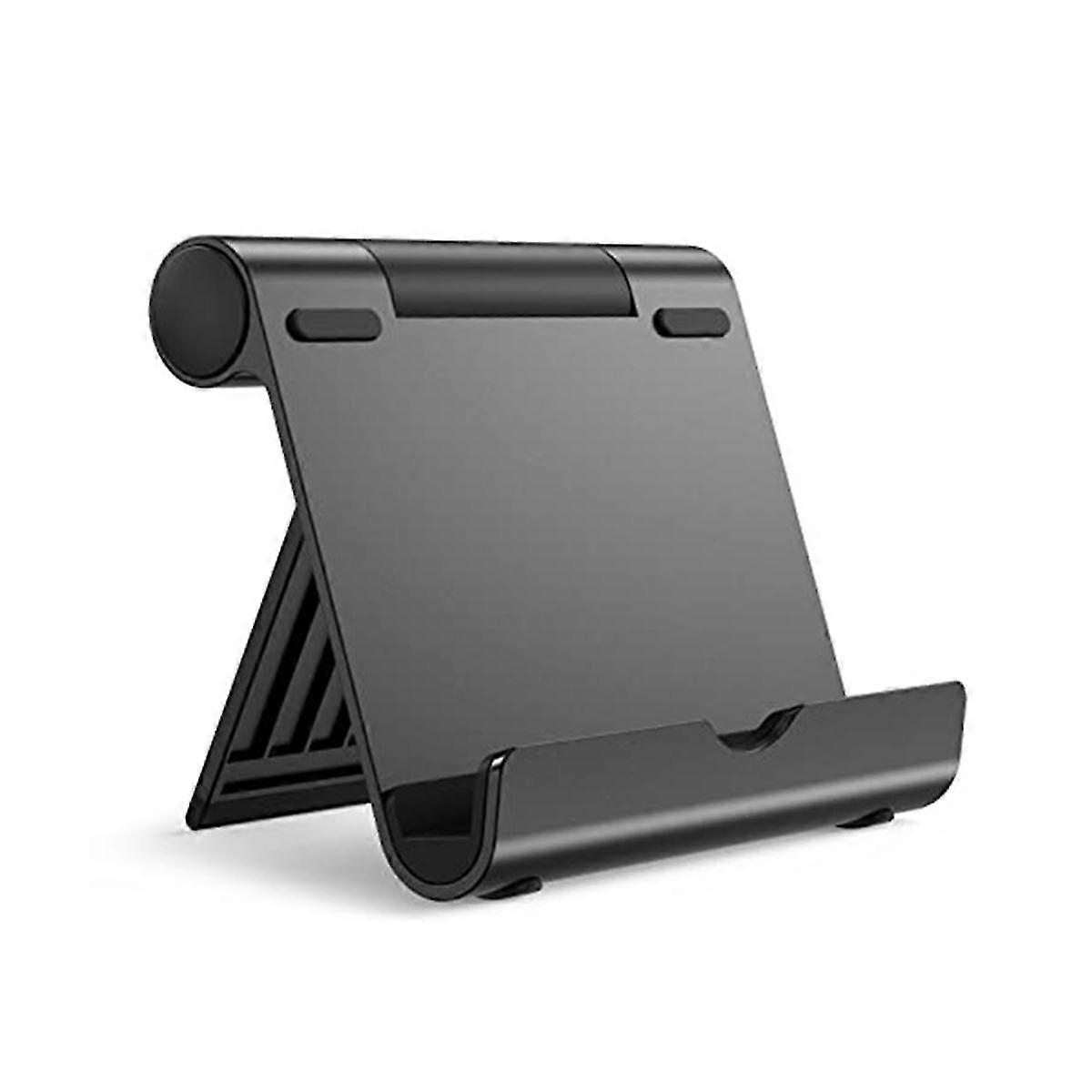 Portable Desk Mobile Phone Holder Stand For All Phone And Pad Adjustable Desktop Tablet Table Cell Phone Stand-black