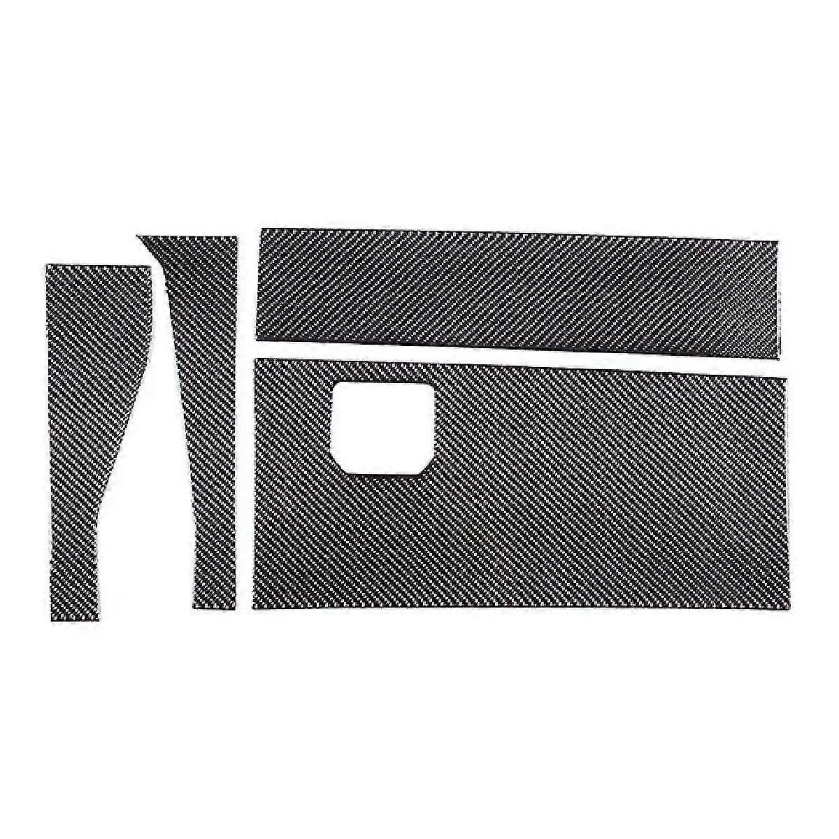 For 2022-2023 Co-driver Storage Box Panel Sticker Real Carbon Fiber Soft XYT