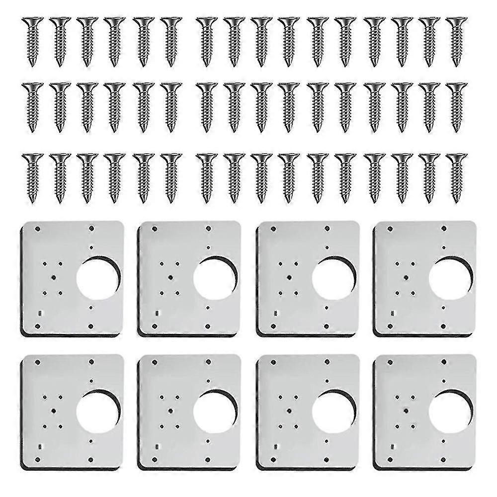 Πλάκα επισκευής μεντεσέδων, βραχίονες επισκευής μεντεσέδων γραφείων, εξάρτηση πλάκας επισκευής μεντεσέδων μεντεσέδων κουζίνας-8pcs