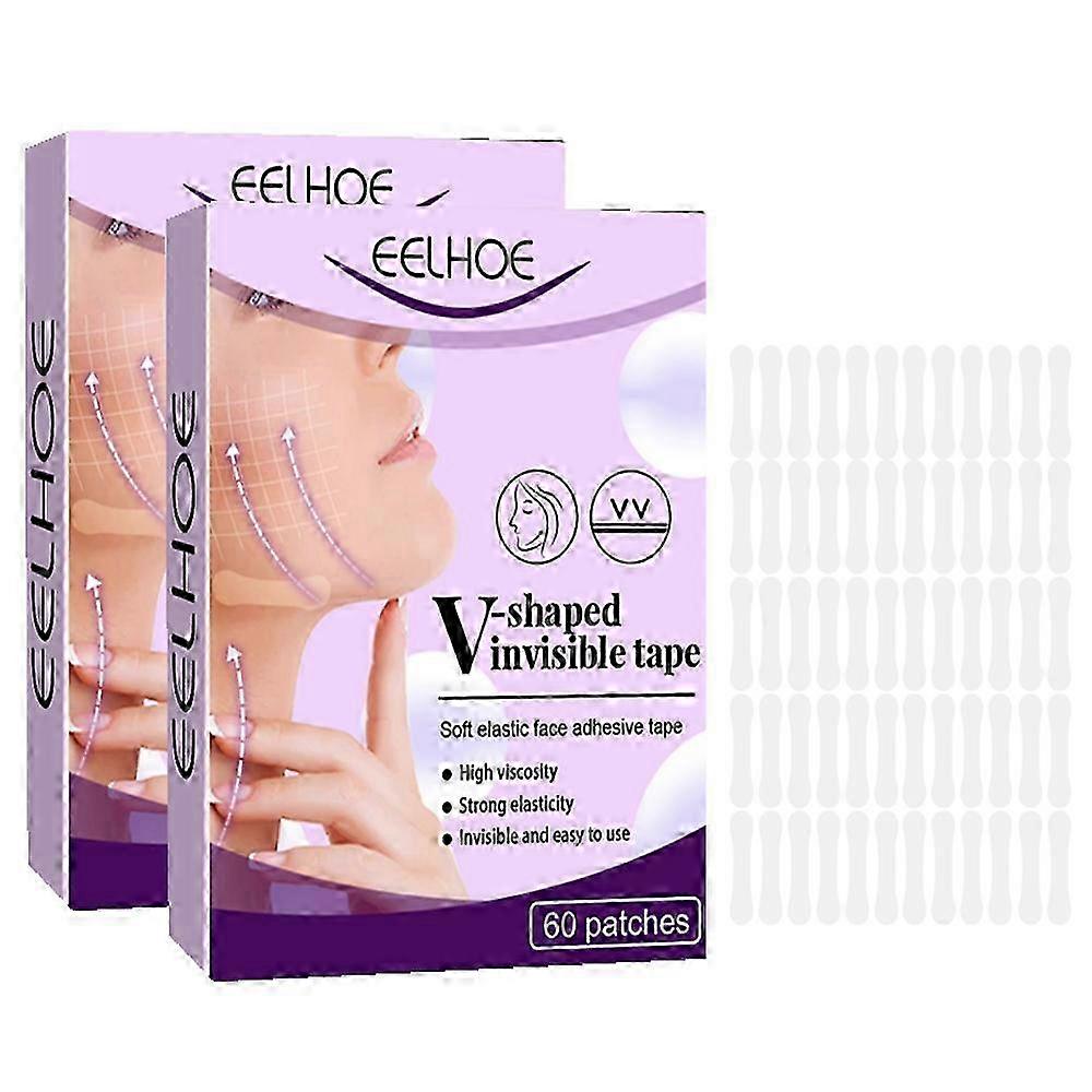 60/120/180pcs غير مرئية رقيقة الوجه ملصقات V- شكل سريع رفع الوجه رفع الرقبة العين مزدوجة الذقن التجاعيد ماكياج الشريط