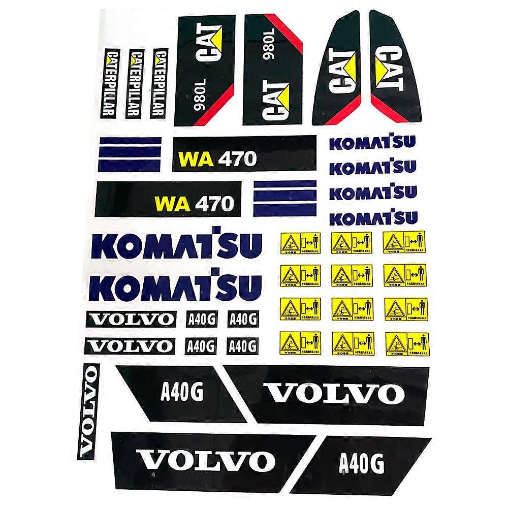 ステッカー 1/14 ショベルモデル ステッカーローダー ショベル 建設車両モデル スリーインワン デコラティブステッカー