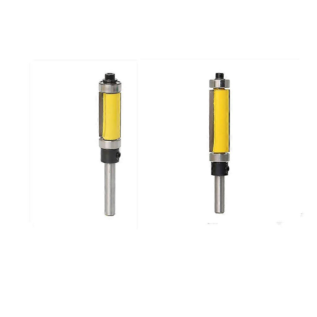 Pack of 2pcs Straigth Shank Carbide Flush Trim Trimmer Router Bits Kit