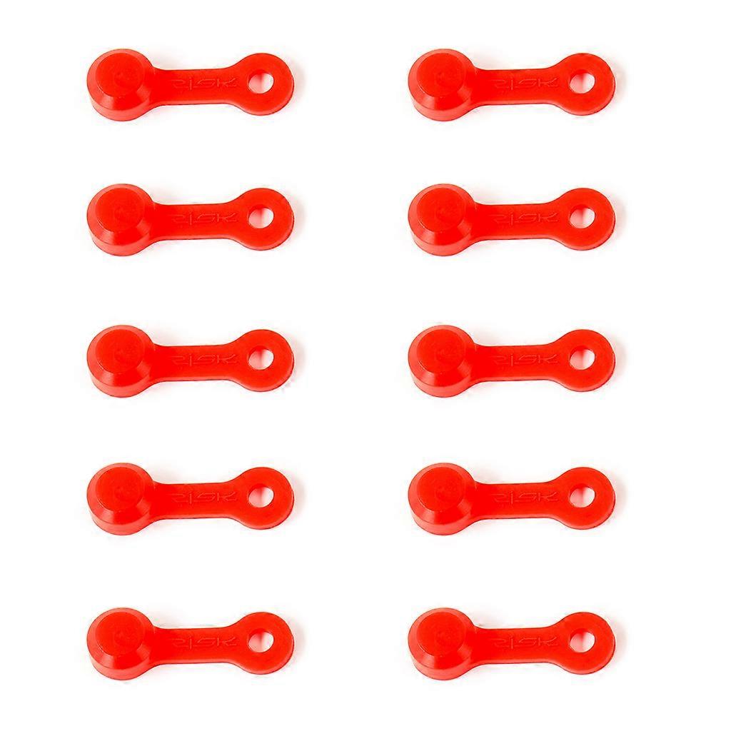 unbrand 10 Pieces Brake Bleeder Screw Cap Grease Fitting Cap Silica Gel Dust Cover Red
