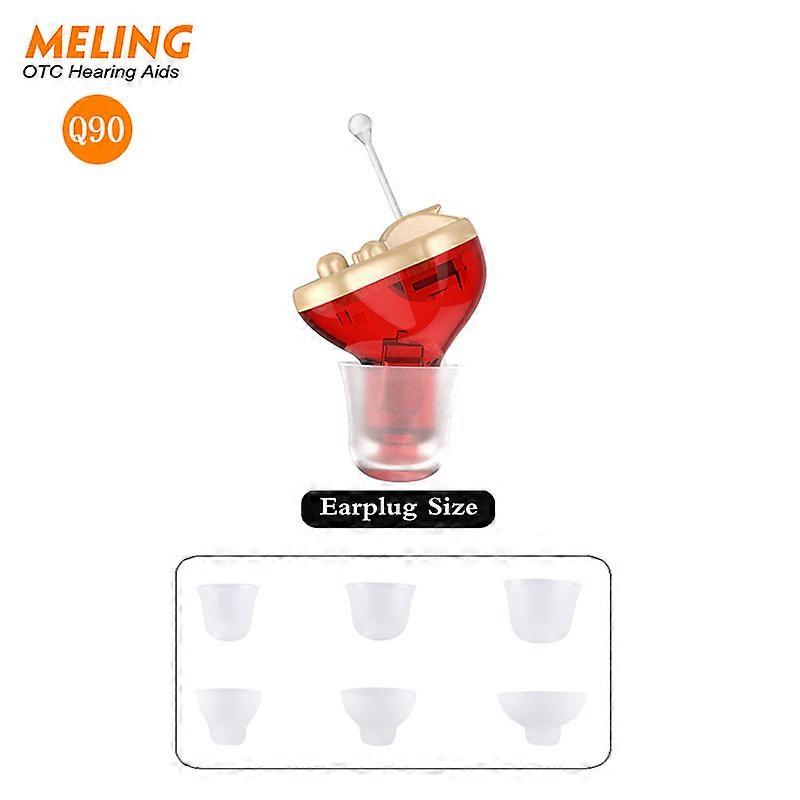 Q90 Wireless Hearing Aids Super Mini Aid Invisible Digital Adjustable Micro Ear Sound Amplifier For Deafness/Elderly Drop Ship