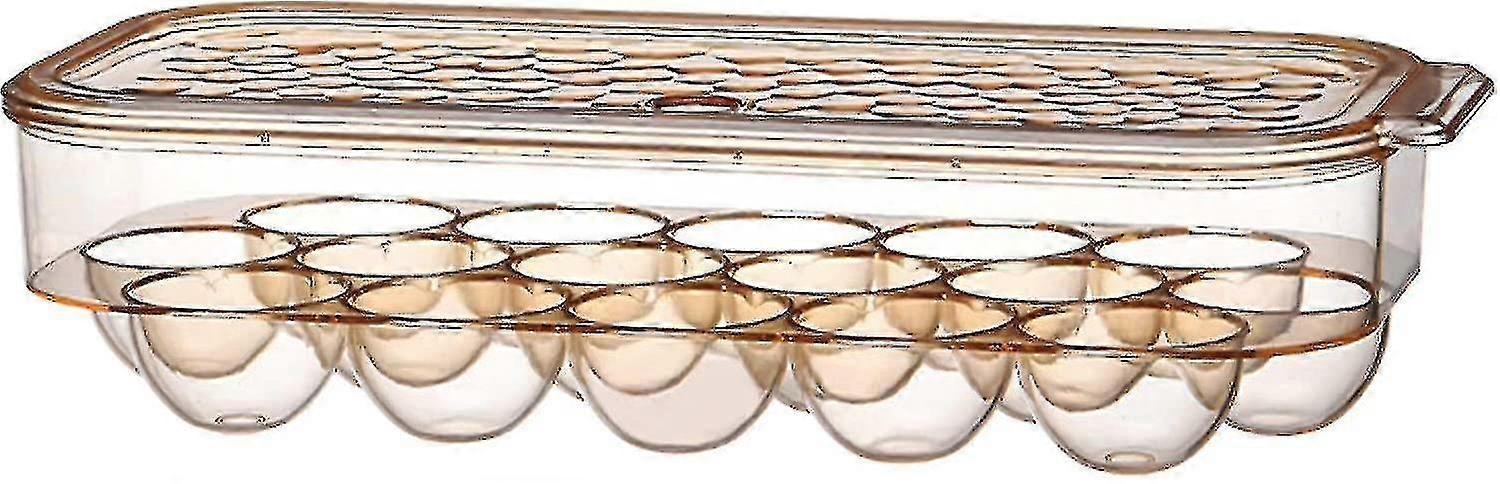 Roaring Hippo,egg Holder For Refrigerator,stackable Translucent Egg Tray For Refrigerator,can Hold 16 Egg Container For Refrigerator.( : )