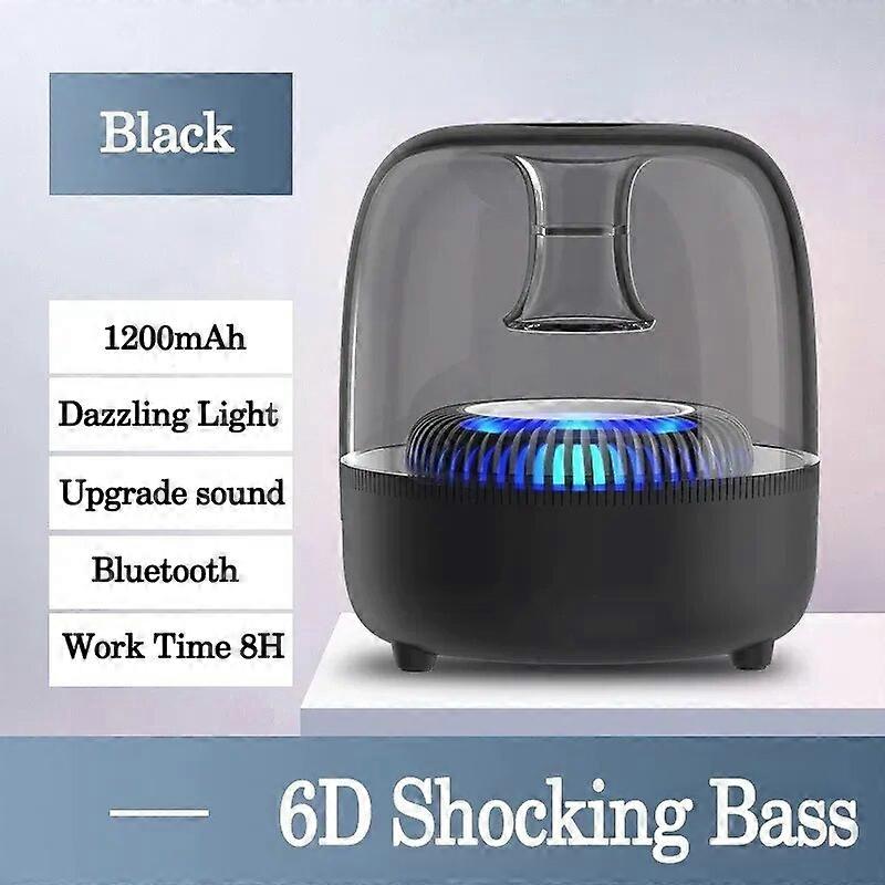 Desktop Bluetooth Speaker LED Light Home Theater  Surround Sound Effect Sound Subwoofer TWS  FM/MP3/TF Audio Components