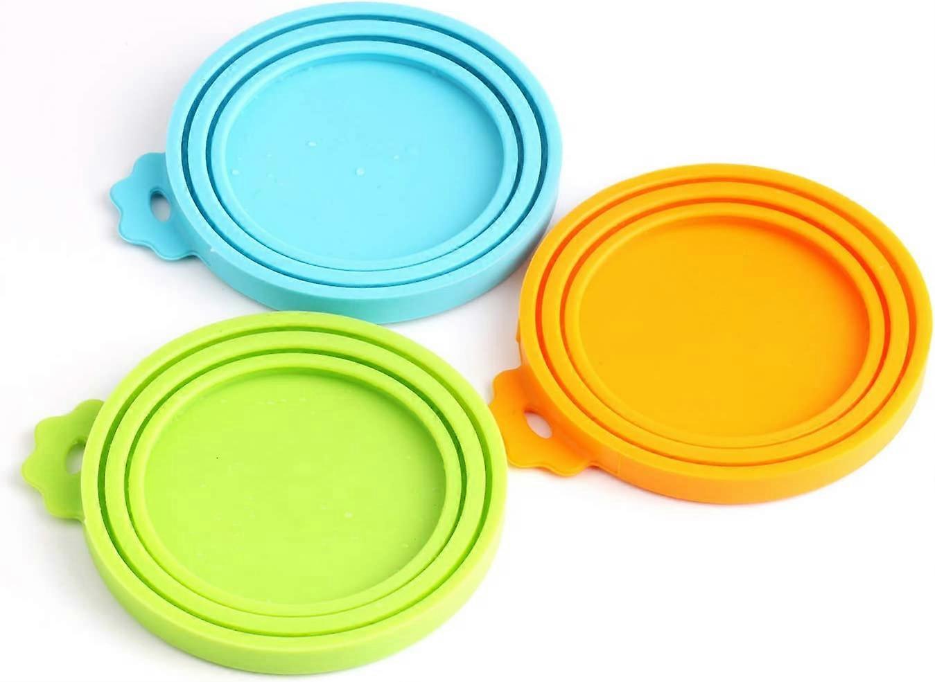 Silicone Lids for Pet Food Container Universal 3pcs