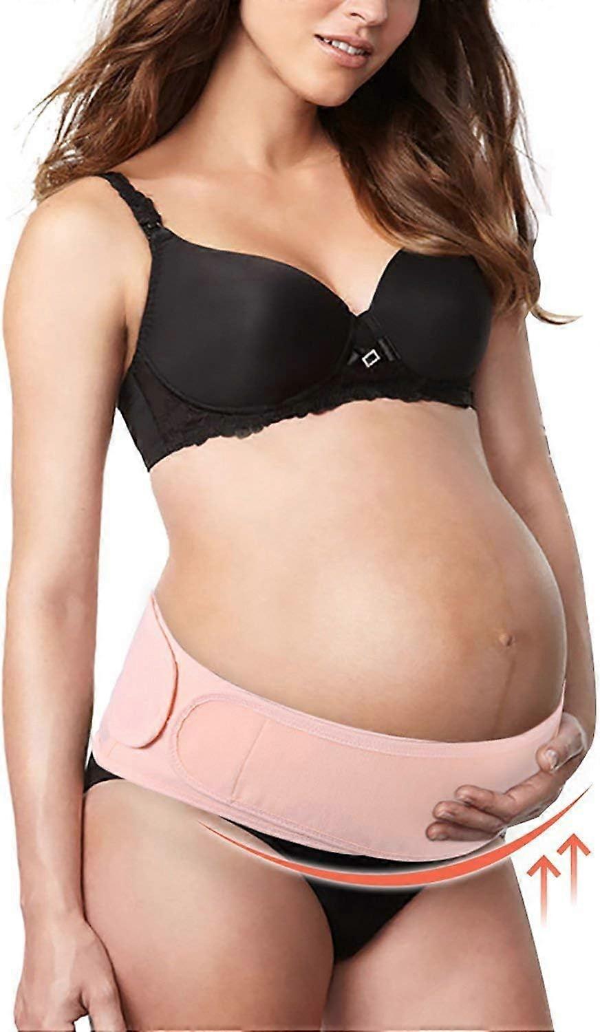 Pink -Adjustable Pregnancy Belt for New Moms with Prenatal and Postnatal Pain Relief Belt 115cm*17.5cm