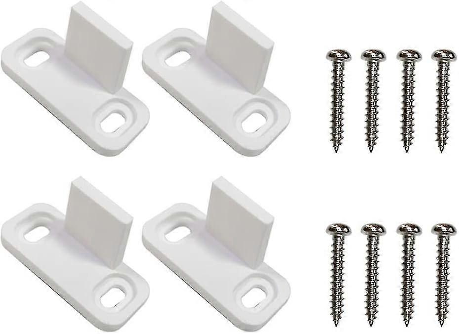 2 sett Skyvedør Gulv Guides Skap Dør Guides Gulvmontert Bottom Track Guide for alle skyvedører Enkel å installere