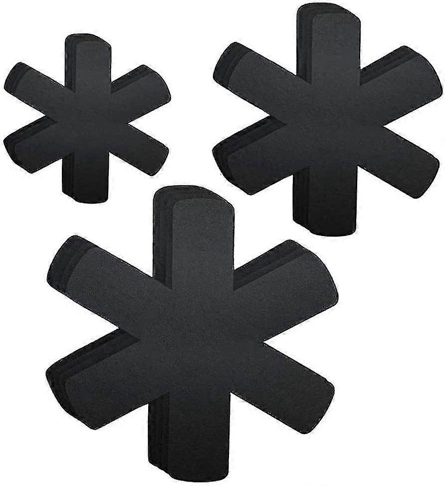 Pots And Pans Protector, Pot Protector, Protective Pads, 12 Pieces, Black