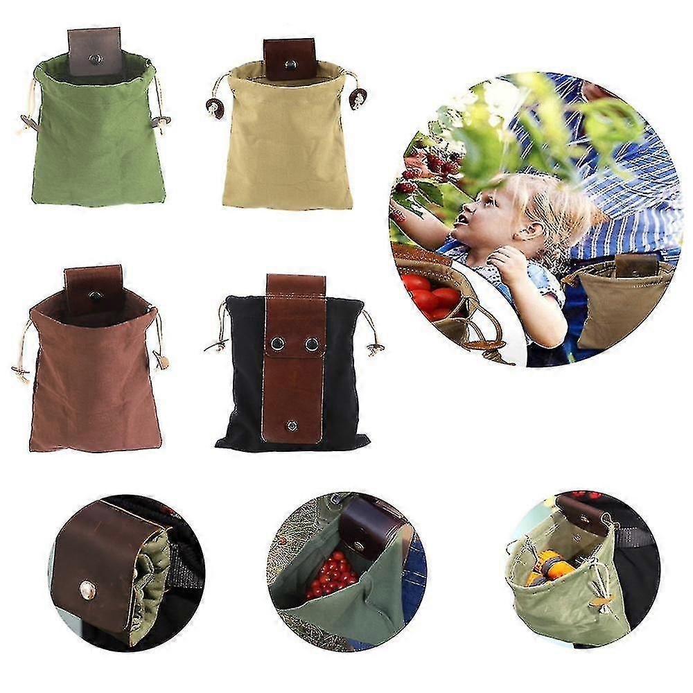 Gürteltasche Futterbeutel Gewachste Canvas Obst Pflücken Tasche