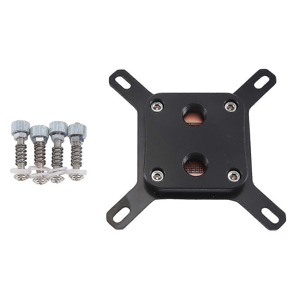 For Computer CPU Water Cooling Head Computer Water Cold Head,Black Bracket Black Cover