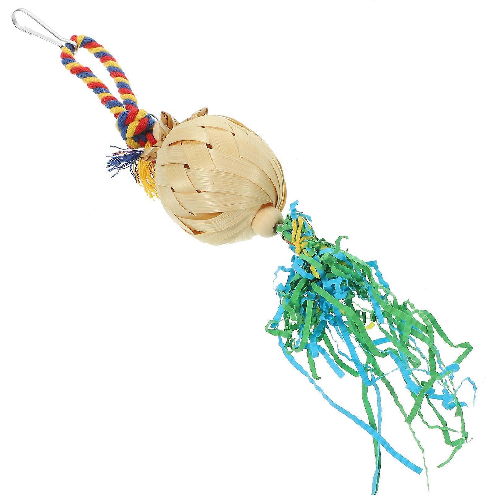 Pappagallo che mastica giocattolo animale domestico uccello appendere giocattolo appendere pappagallo giocattolo gabbia uccello accessorio