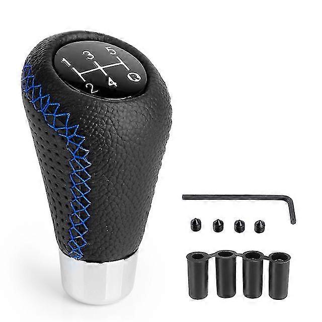 5 Speed Manual Leather Red Stitch Gear Shift Knob Car Gear Stick Shift Knob Lever Manual Transmission M8 M10 M11 M12