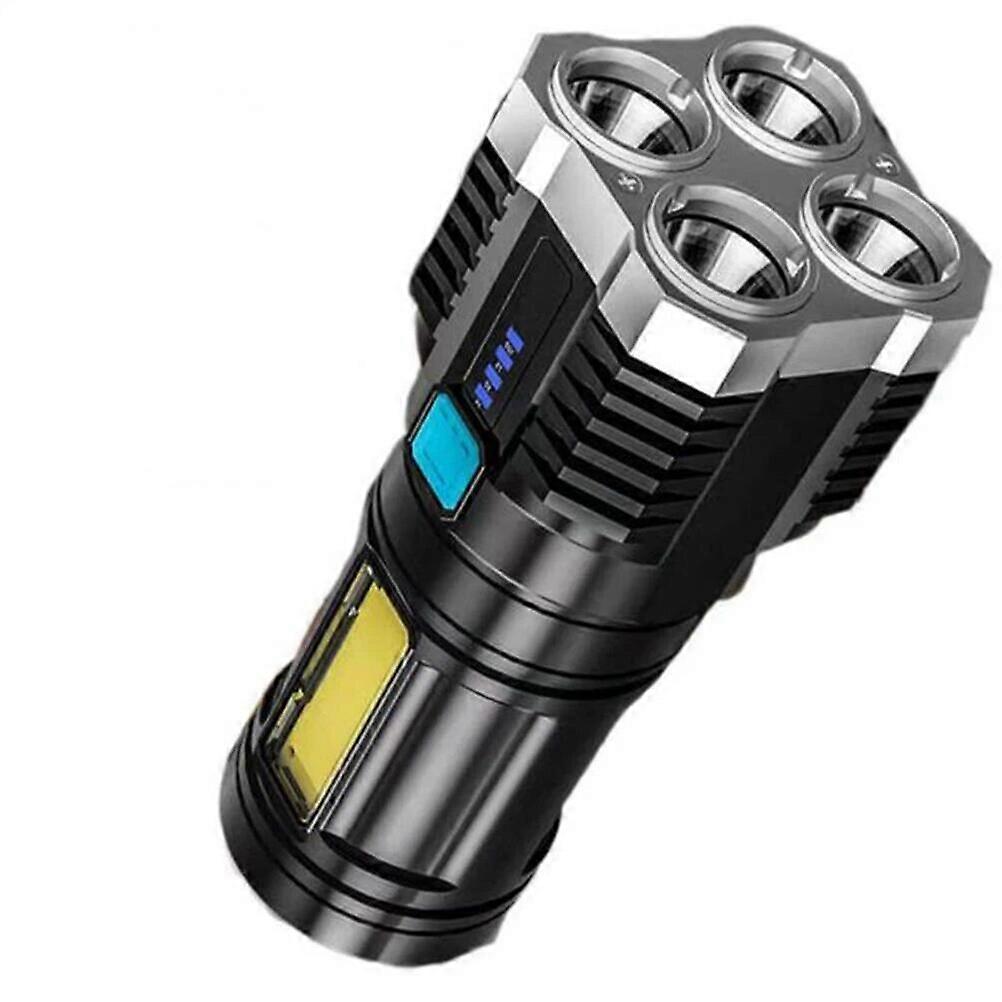 Flashlights High Power Led Cob Side Light Lightweight Outdoor Lighting ABS Material Torch 7LED Rechargeable Flashlight Powerful
