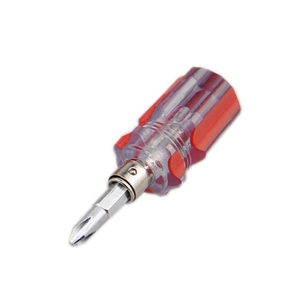 Mengxi Mini Bidirectional Interchangeable Head Screwdriver Flat Tip Repair Tools