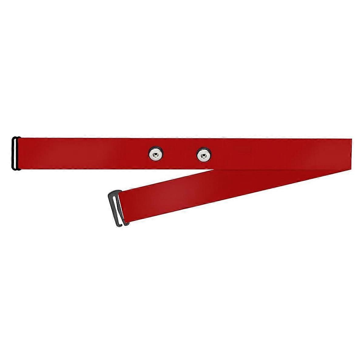 Heart Rate Chest Strap Replacement Belt Adjustable Cycling Heart Rate Belt Elastic Belt Red
