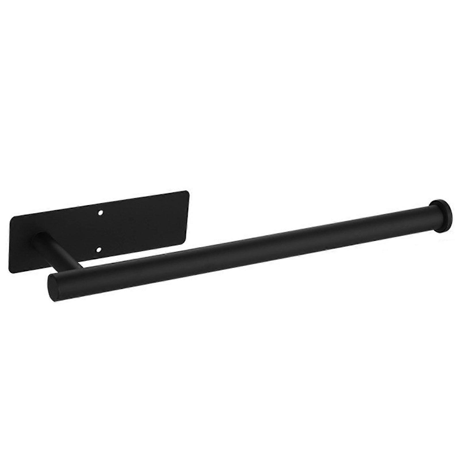 Paper Towel Holder Rustproof Corrosion Resistant Polished Surface Simple Installation Wall Mount Plastic Wrap Paper Roll Holder Storage Rack Jikaix