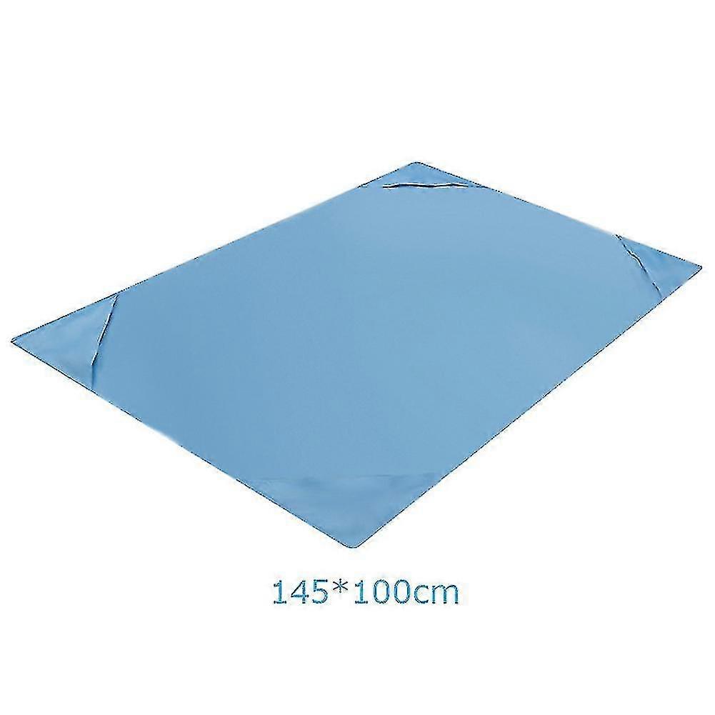 Bleu 100/150/200cm Solid Color Imperméable Mat Beach Blanket A