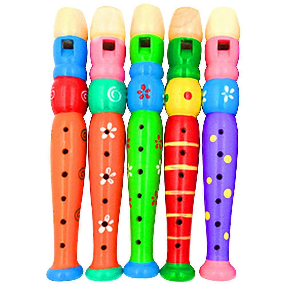 5pcs Wooden Clarinet Flutes Wind Instrument Performance Flute Music Clarinet for Beginner