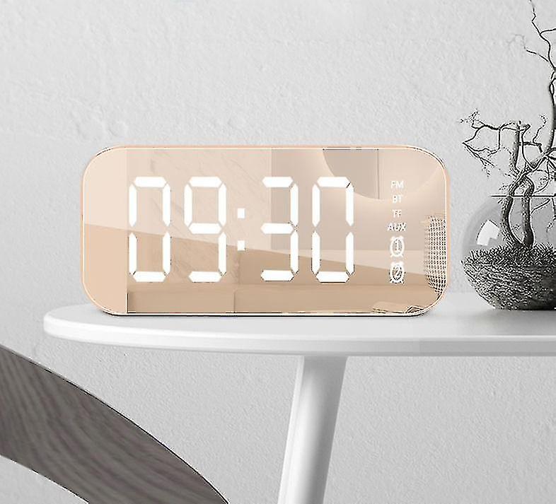 Multifunctional Led Digital Alarm Clock, Bluetooth Speaker, Bedside Desktop Luminous Electronic Music Box